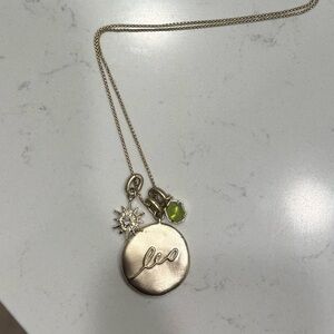 Kendra Scott gold Leo peridot zodiac birthstone necklace